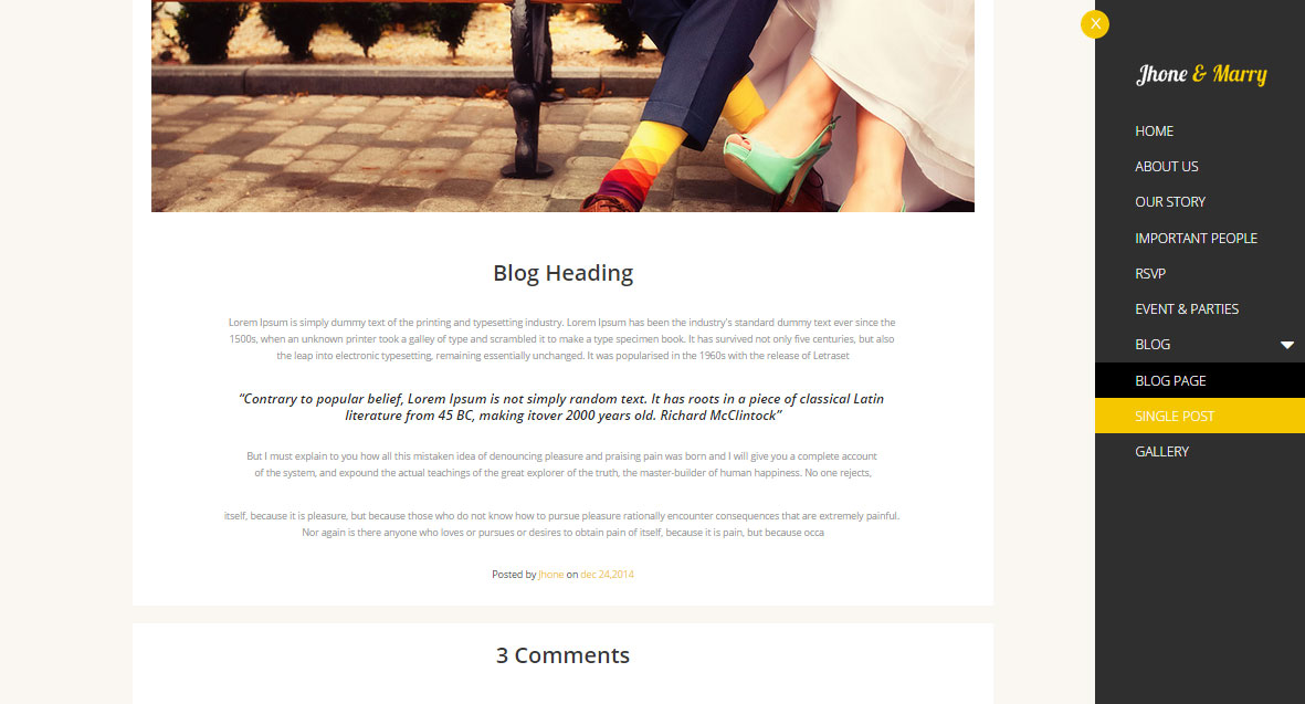 jasmin Single Post Version Two